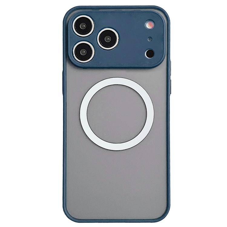 Funda MagSafe con diseño de ojo de halcón para iPhone 17 Pro Max (azul rey)