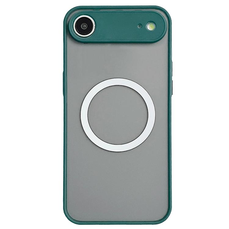 Funda MagSafe con diseño de ojo de halcón para iPhone 17 Air (verde oscuro)