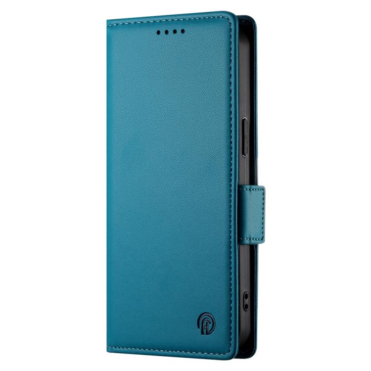 Funda de cuero esmerilado con hebilla lateral magnética para Redmi Turbo 4 Pro / Xiaomi Poco F7 (azul)