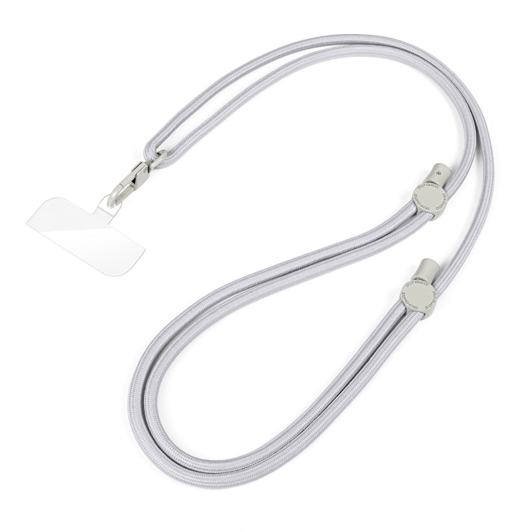 Correa para cuello cruzada Dux Ducis Plaz con cordón antipérdida para teléfono (Gris)