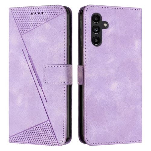 Funda de cuero triangular Dream Triangle con cordón para Samsung Galaxy A17/A26 5G (morado)