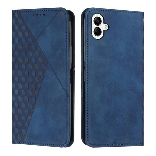 Funda de cuero magnética con textura de diamante para Samsung Galaxy A07 4G (azul)