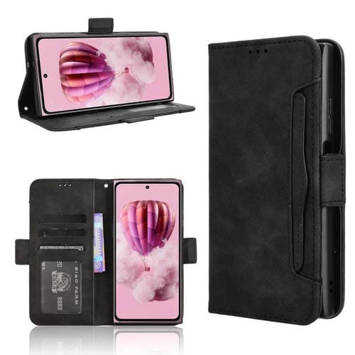 Funda de Cuero para Teléfono Hmd Skyline con Ranuras para Tarjetas (Negro)