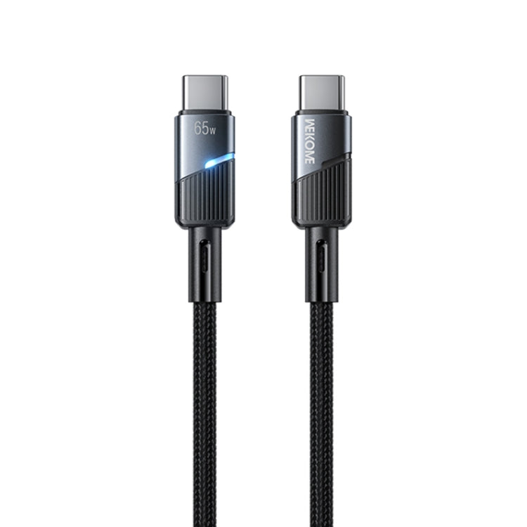 Cable de Datos Tipo C a Tipo C Wk Wdc-38 1 m Pd65W con Apagado Inteligente (Negro)