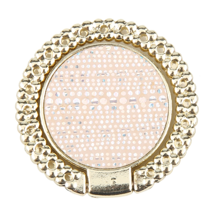 Soporte de Anillo para Teléfono Móvil Metal con Forma de Diamante (Dorado y Rosa Claro)
