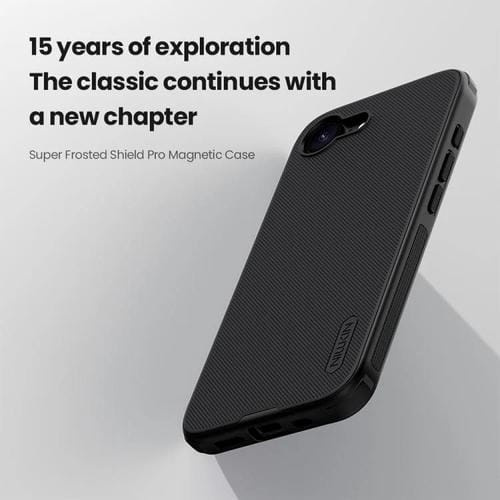 Funda Magnética para iPhone 16E Nillkin Frosted Shield Pro Magsafe (Negra)