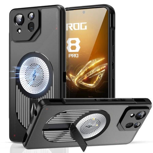 Estuche para Teléfono Asus Rog Phone 8/8 Pro con Soporte Magsafe y Aromaterapia (Negro)