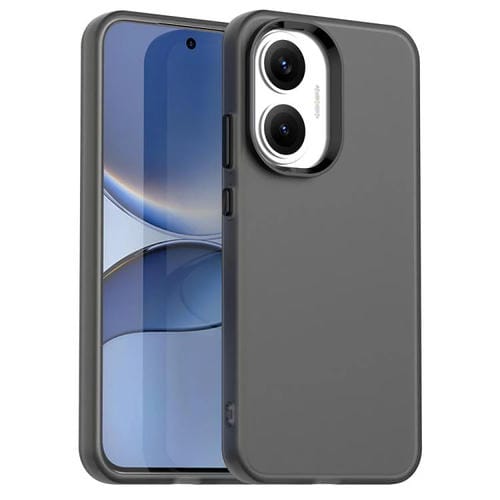 Funda híbrida de TPU a prueba de golpes para Xiaomi Poco F7 Candy PC (negra)