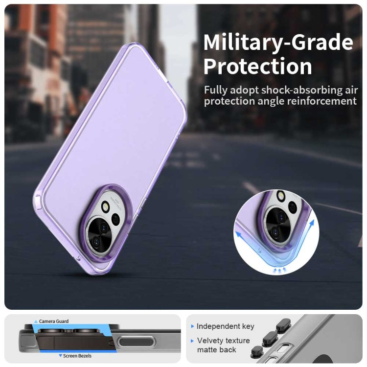 Funda híbrida TPU a prueba de golpes para Huawei Nova 13 Candy PC (Morado)