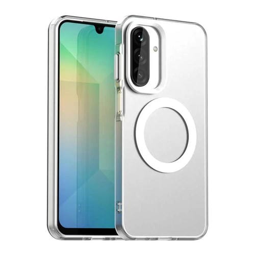 Funda híbrida de TPU y PC con Magsafe Candy para Samsung Galaxy A17 5G (blanca)