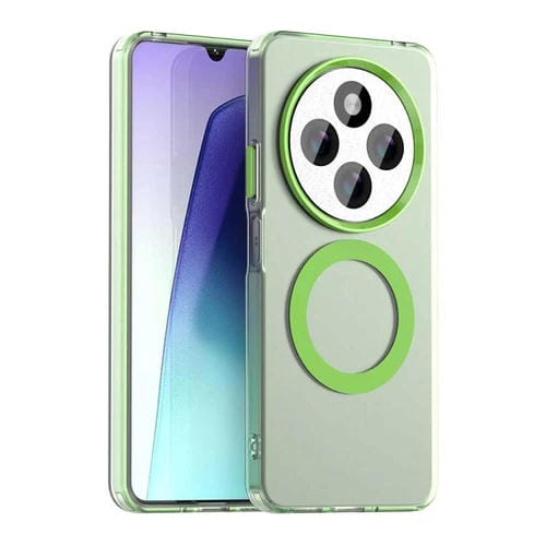 Funda Híbrida de TPU y PC con Protección Magsafe Candy para Redmi A4 (Verde)