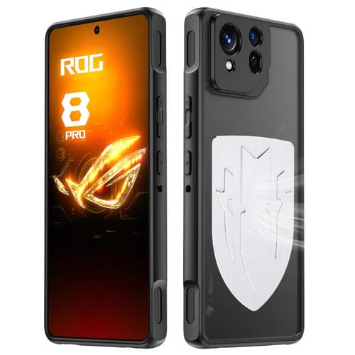 Estuche para Teléfono 3 en 1 con Refrigeración para Asus Rog Phone 8/8 Pro (Plateado)