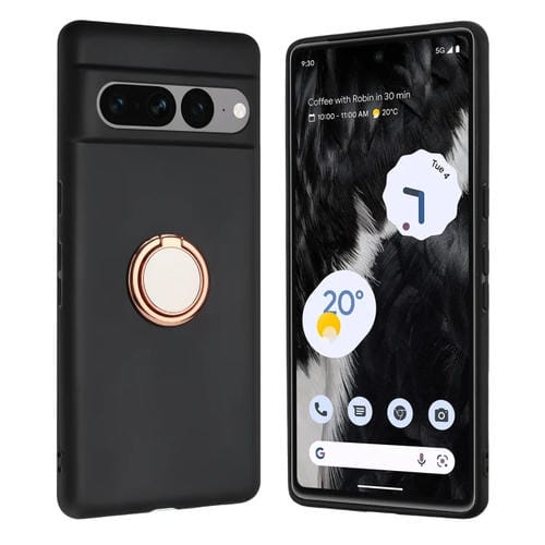 Funda TPU con Soporte de Anillo para Google Pixel 8 (Oro Rosa)