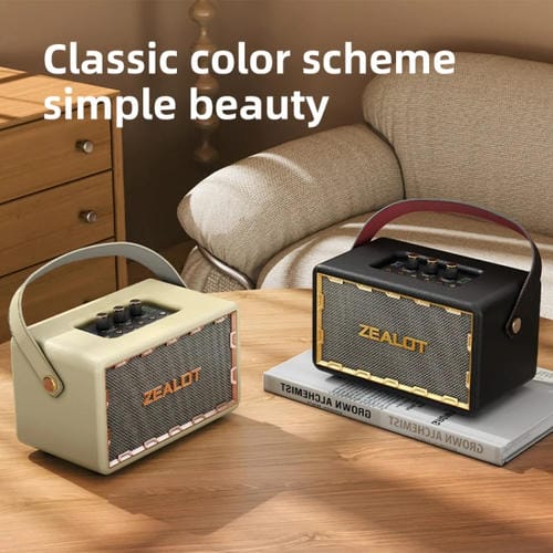 Altavoz Bluetooth portátil Zealot Mt01 Retro Card inalámbrico (Blanco)