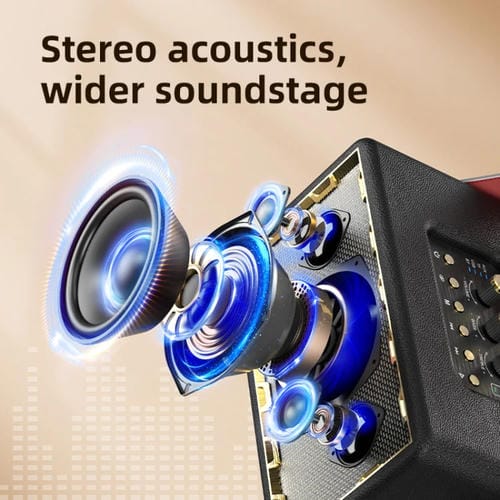 Altavoz Bluetooth portátil Zealot Mt01 Retro Card inalámbrico (Blanco)