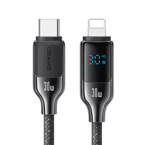 Cable de Datos Usams SJ741 USB-C a Pantalla Digital 8 Pines 30 W (Pistola)