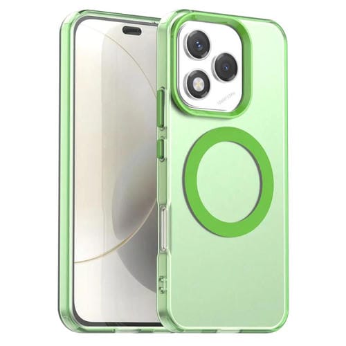 Funda híbrida de TPU y PC con Magsafe para Honor 400 Lite (verde)