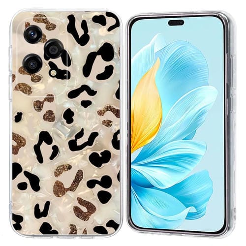 Funda de Teléfono TPU Honor 200 Lite con Patrón de Pintura Colorida (Leopardo)