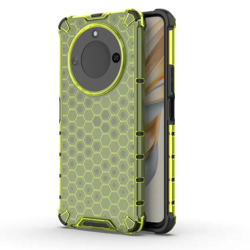 Funda para Teléfono Honor X60 a Prueba de Golpes con Diseño Panal de Abeja (Verde)
