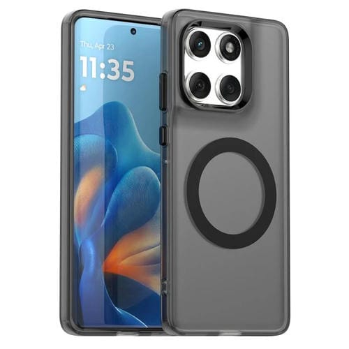 Funda híbrida de TPU y PC con Magsafe Candy para Motorola Edge 60 Fusion (negra)