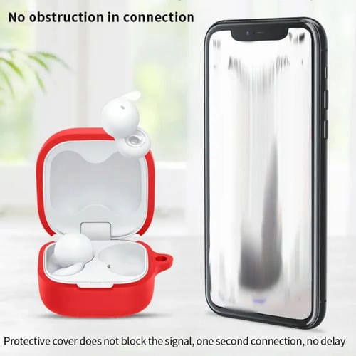 Funda Protectora de Silicona para Auriculares Sony Linkbuds Open (Roja)
