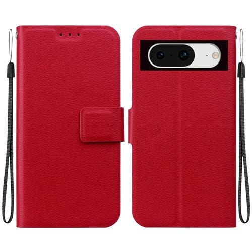 Funda de Cuero Ultrafina con Hebilla Magnética para Google Pixel 8 (Rojo)