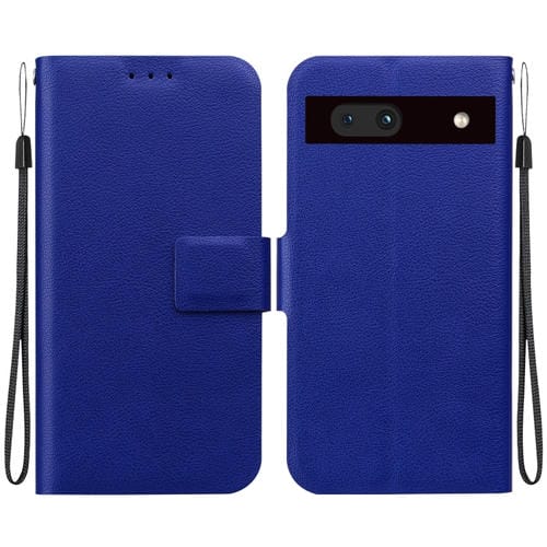 Funda de Cuero Ultrafina con Hebilla Magnética para Google Pixel 7A (Azul)