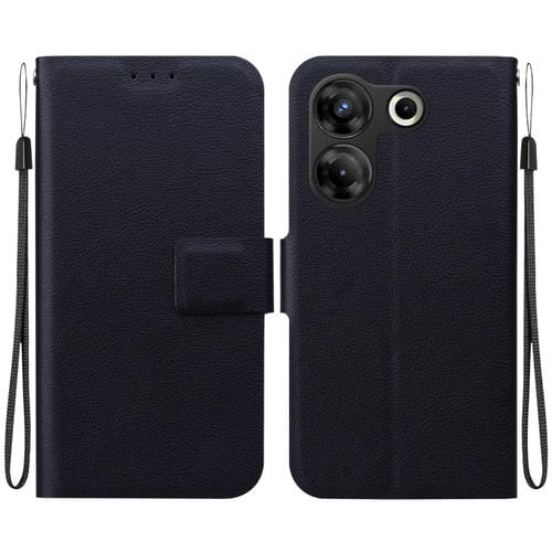 Funda de Cuero con Hebilla Magnética Ultrafina para Tecno Camon 20 Pro 5G (Negro)