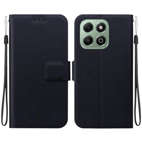 Funda de Cuero Ultrafina con Hebilla Magnética para Honor X6B (Negro)