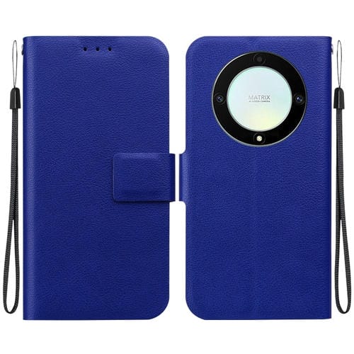 Funda de Cuero Ultrafina con Hebilla Magnética para Honor X9A (Azul)