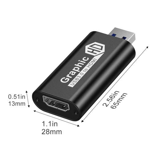 Convertidor USB 3.0 a HDTV Adaptador de Video para Conexión de Dispositivos