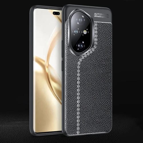 Funda TPU a Prueba de Golpes con Textura de Lichi para Honor 300 Ultra (Negra)