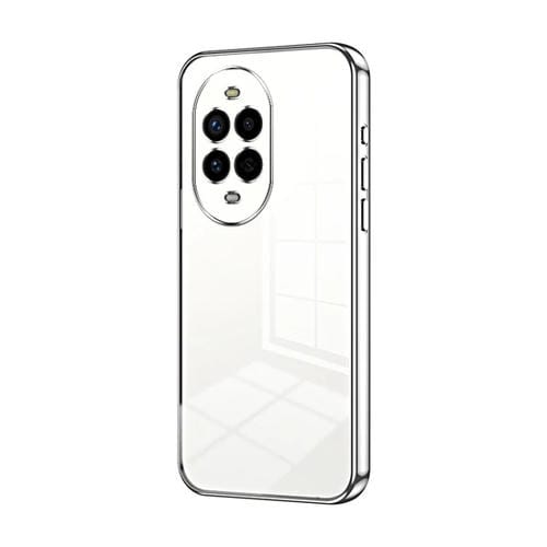 Funda para Teléfono Huawei Nova 13 Pro con Orificios Finos y Revestimiento Transparente (Plateada)