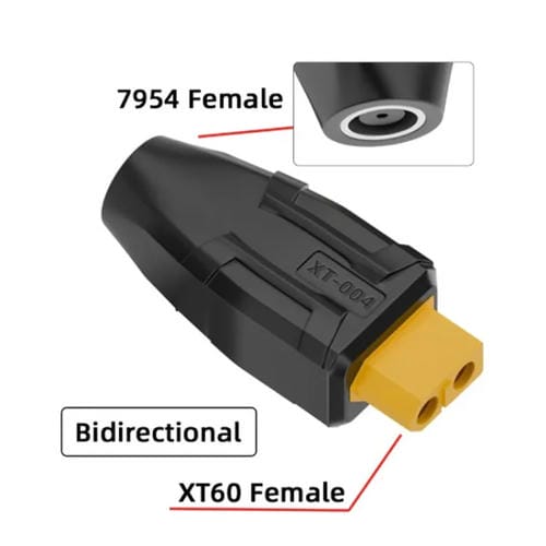 Adaptador de Intercambio Xt-005 XT60 a Conector 5,5 x 2,1