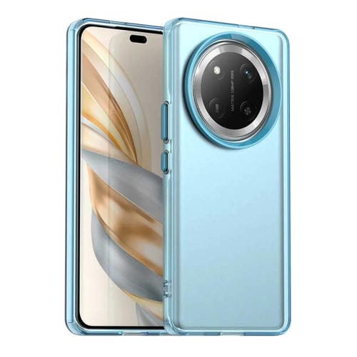 Funda híbrida TPU para Honor X60 Pro a prueba de golpes con diseño caramelo (Azul)