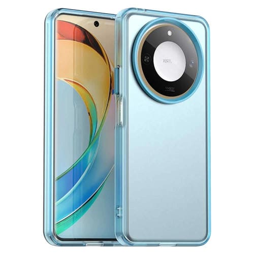 Funda híbrida TPU y PC para Honor X60 a prueba de golpes con diseño caramelo (Azul)