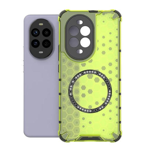 Funda para Huawei Nova 13 Pro 5G con Anillo Magnético y Diseño Panal a Prueba de Golpes (Verde)