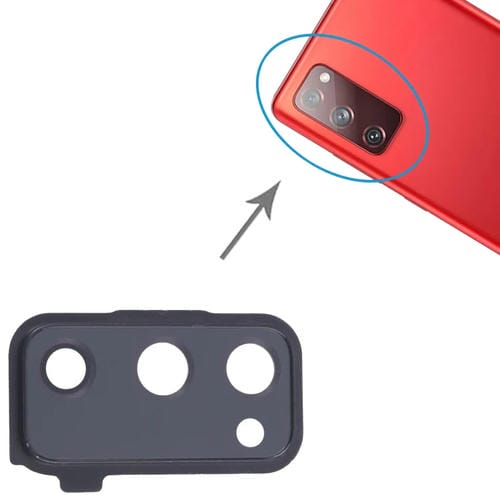 Rear Camera Lens Cover Samsung Galaxy S20 FE SM-G780F (10 Pieces) (Black)