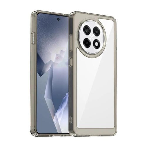 Funda híbrida TPU acrílica Serie Colorida para OnePlus Ace 5 Pro 5G (Gris Transparente)