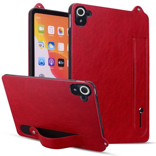Funda de cuero TPU con correa para Xiaomi Redmi K Pad (roja)