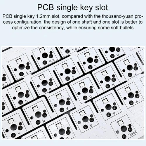 Teclado Mecánico Aula F99 Pro 99 Teclas con Cable, 2,4 G y Bluetooth RGB (Gris Degradado)