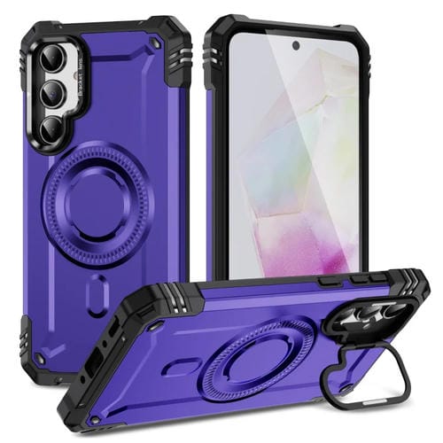 Estuche para Teléfono Samsung Galaxy A35 5G con Soporte para Lente Magsafe (Morado)