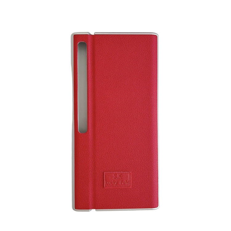 Funda Protectora Huawei Mate Xs 2 con Diseño de Lichi y Piel Sintética (Roja)