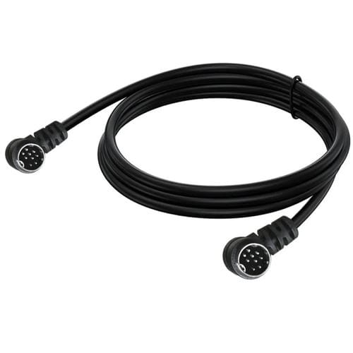 Cable Adaptador de Audio para TV 9 Pines Mini Din Doble Curvatura 0,5 m (Negro)