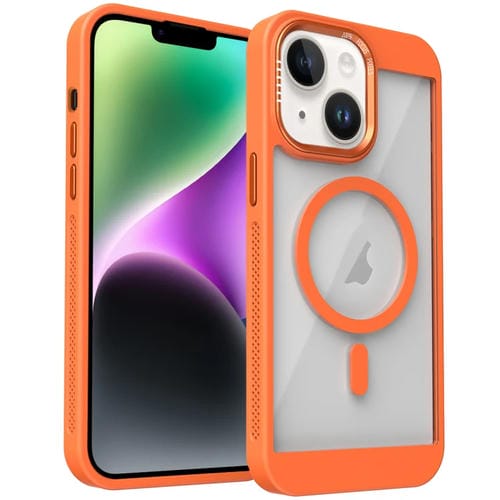 Funda para Teléfono Honeycomb Magsafe iPhone 14 Sistema de Refrigeración (Naranja)