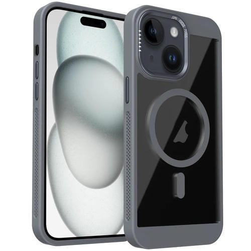 Funda para Teléfono Honeycomb Magsafe para iPhone 15 (Gris)