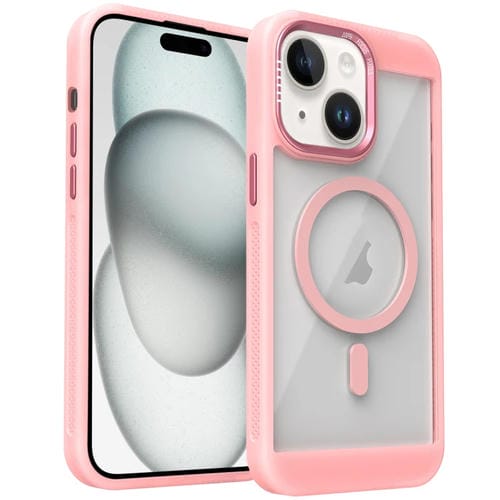 Funda para Teléfono Honeycomb Magsafe para iPhone 15 (Rosa)