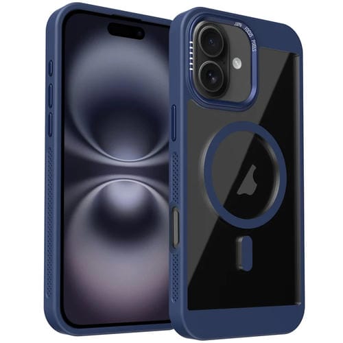 Funda para Teléfono Honeycomb Magsafe para iPhone 16 Plus (Azul Real)