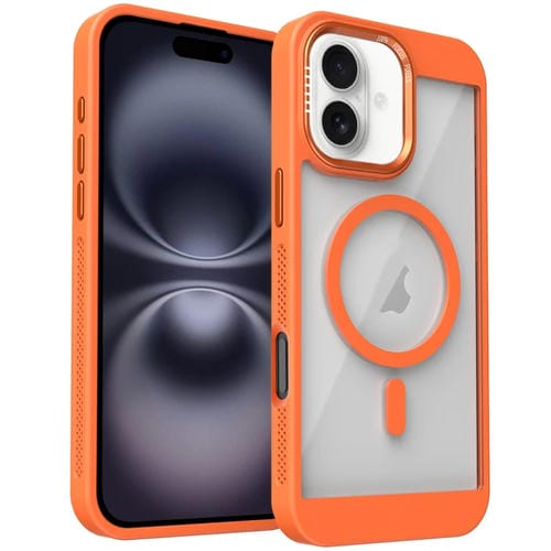 Funda para Teléfono Honeycomb Magsafe iPhone 16 Plus Sistema de Refrigeración (Naranja)