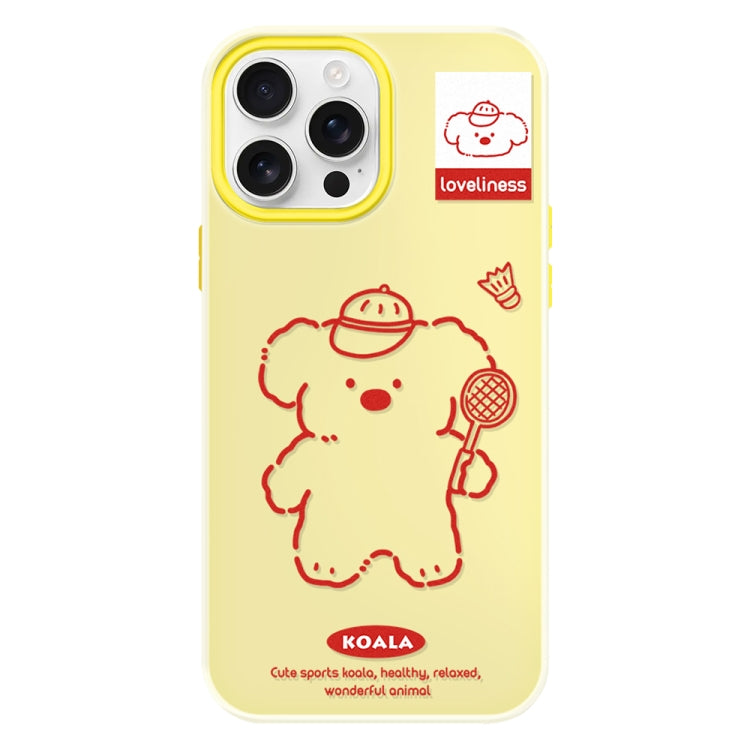 Funda híbrida TPU y Policarbonato iPhone 16 Pro Max Tacto Sedoso (Amarillo Koala)